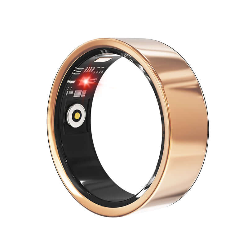Smart Ring Health Tracker in black finish for fitness monitoring