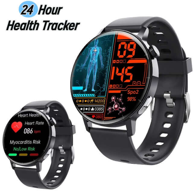 Fitness tracker smartwatch touchscreen interface and controls