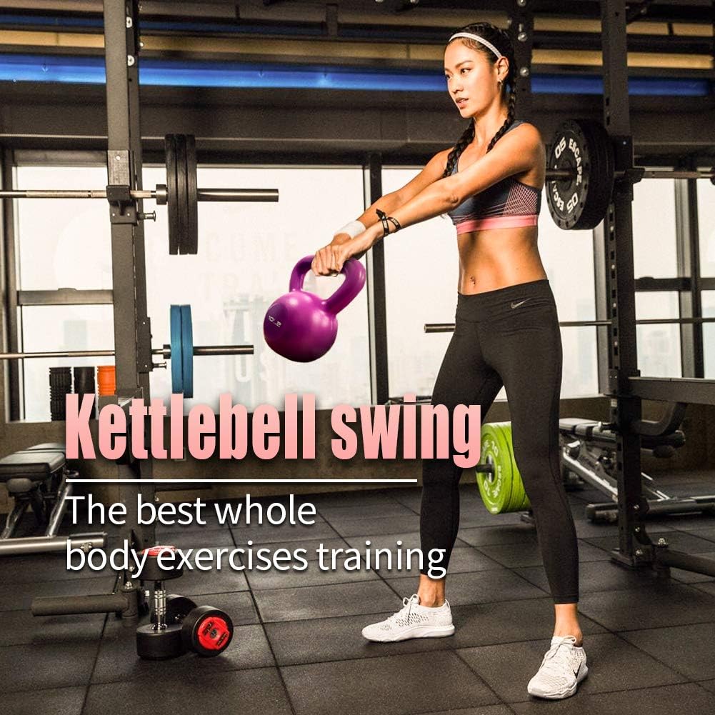 Kettlebell wide grip handle textured surface