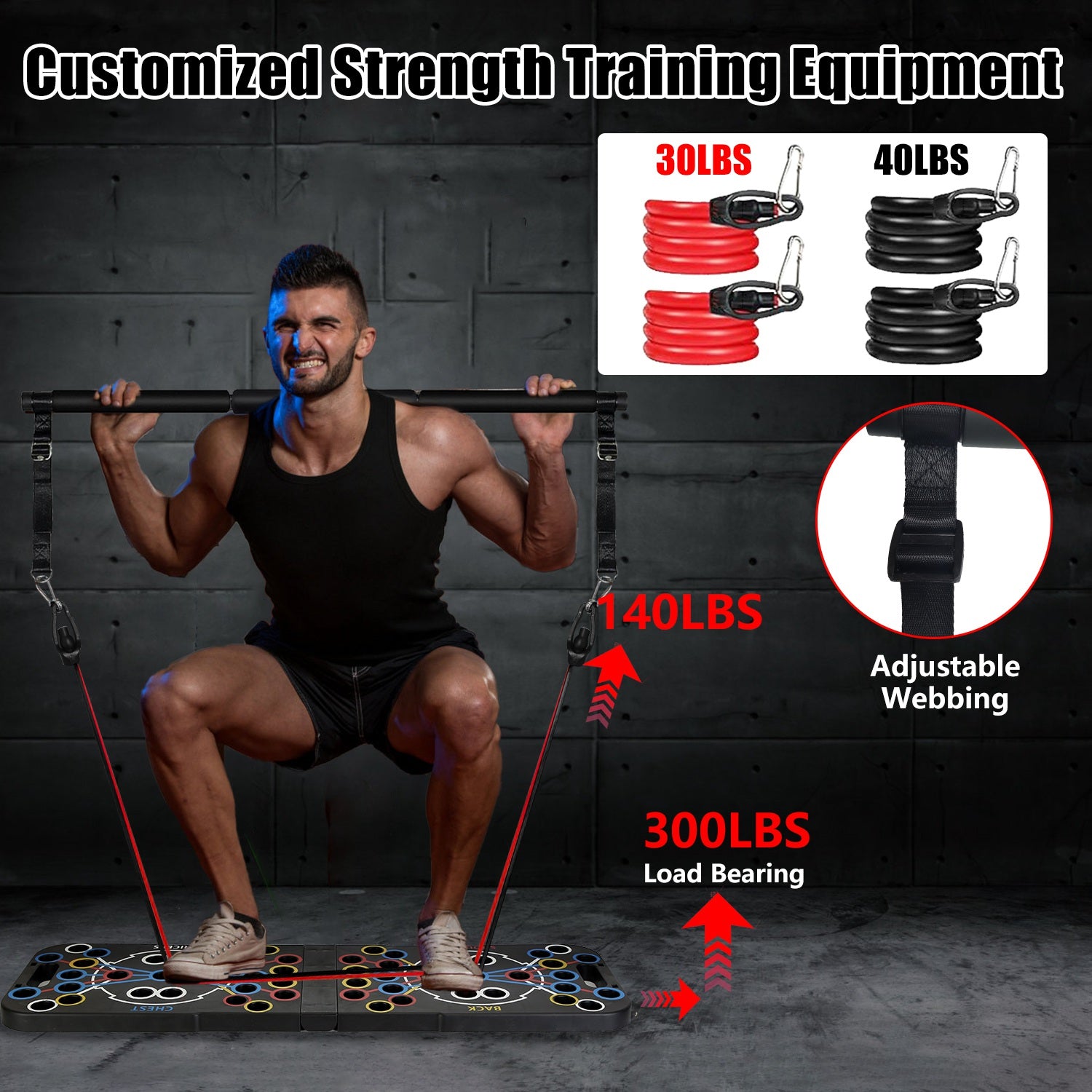 Push up board portable foldable design