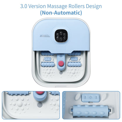 Heated Foot Spa Massager - Collapsible with Remote Control