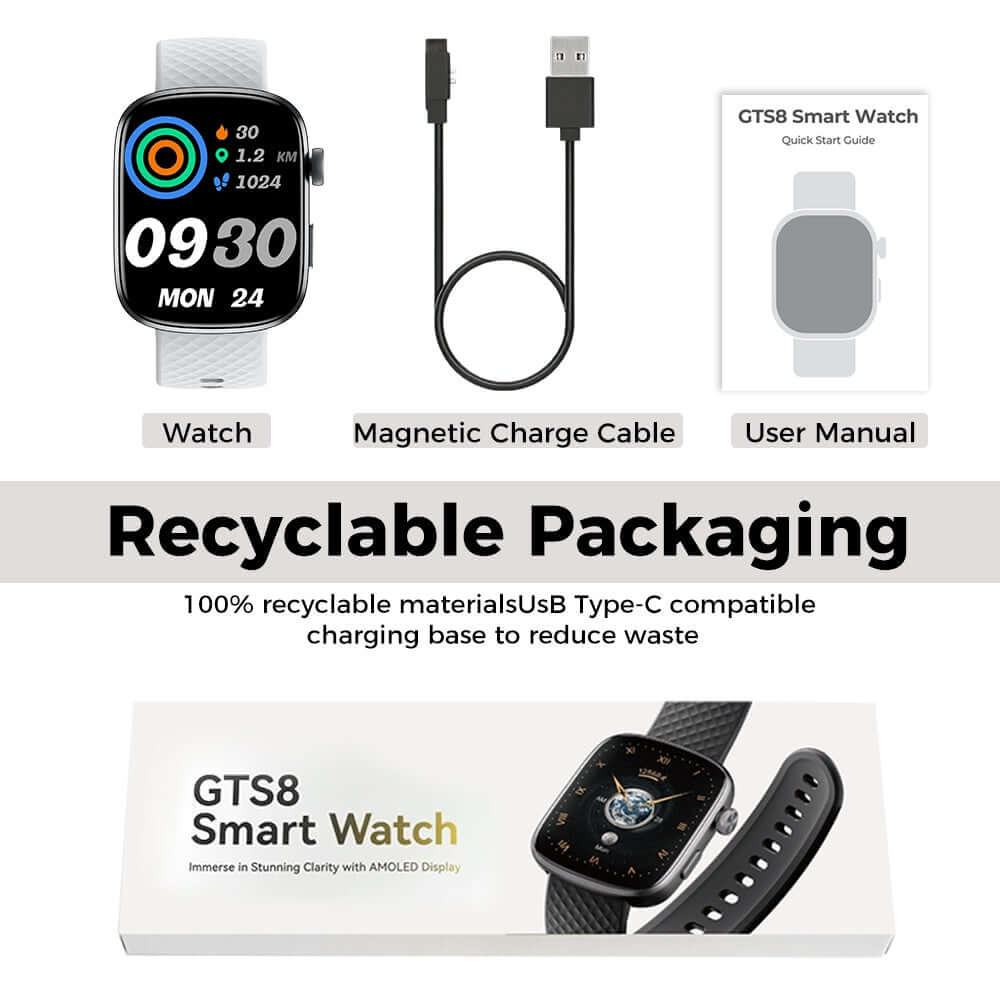 Fitness smartwatch with Bluetooth calling and message notifications