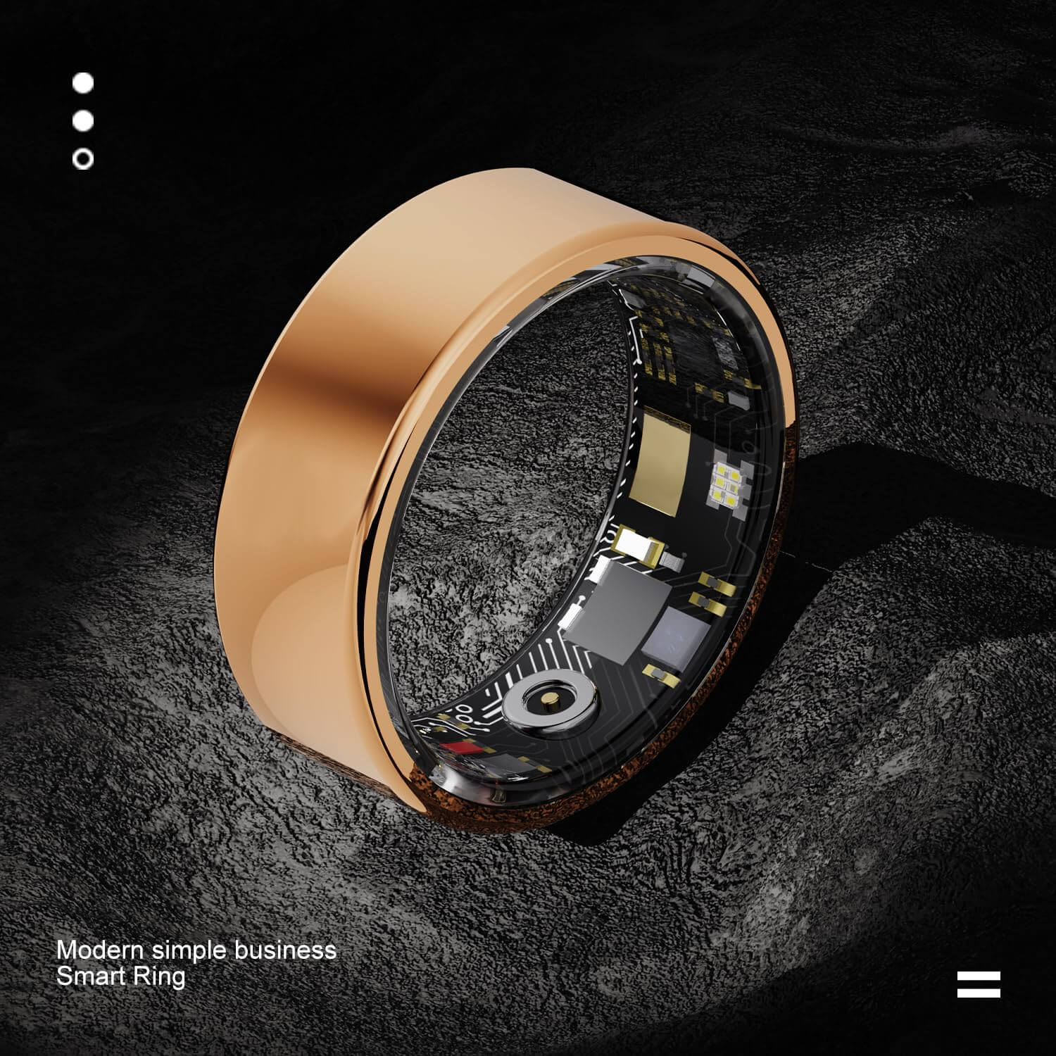 Smart Ring Health Tracker charging case and accessories