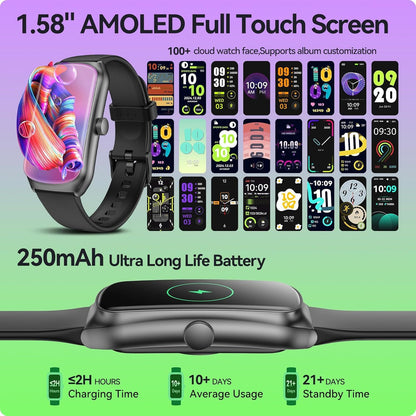 Fitness Smartwatch pedometer and step tracking display
