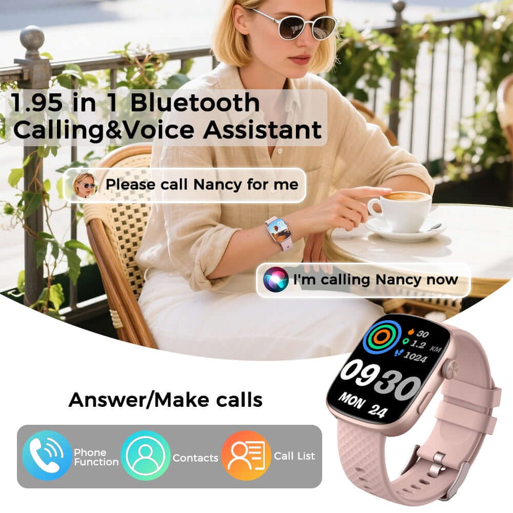 Fitness smartwatch display showing heart rate and health monitoring