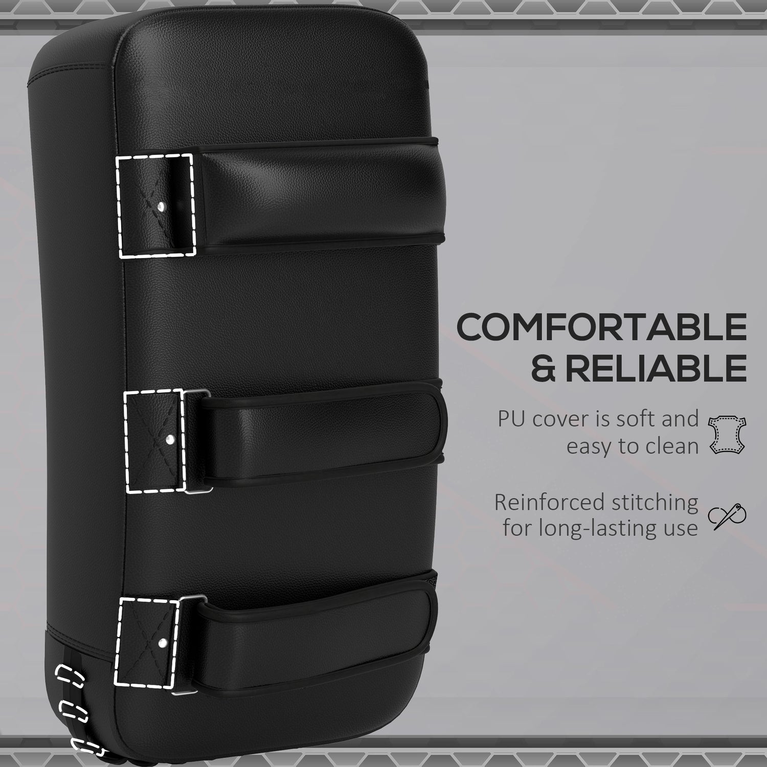 Kick shield multi-position grip system