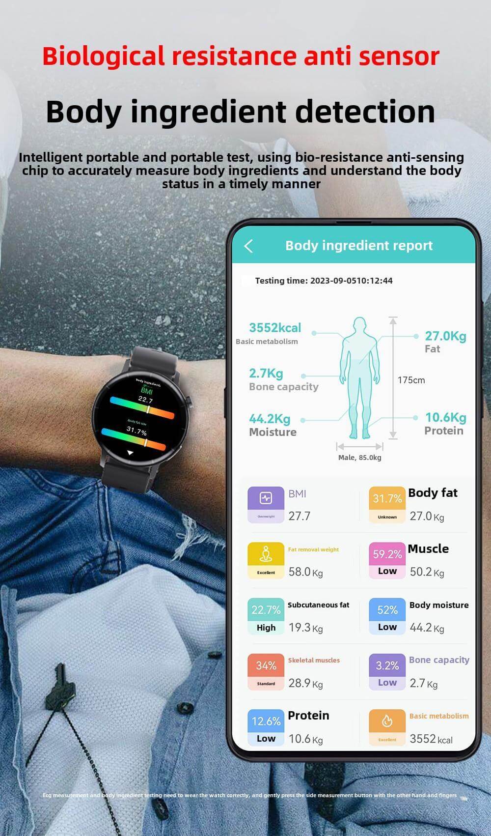 Fitness tracker smartwatch packaging and accessories