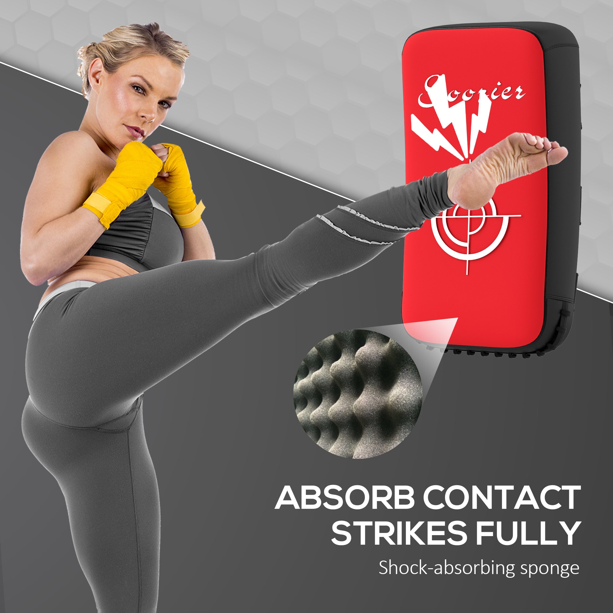 Kick shield PU leather reinforced construction