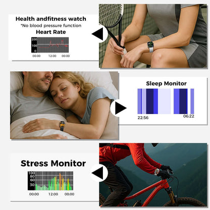 Fitness smartwatch with Bluetooth calling and message notifications"