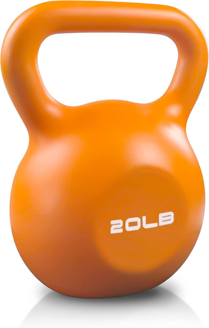 Kettlebell vinyl coated for noise reduction