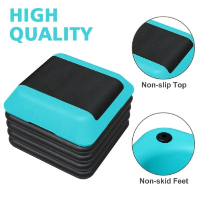 Step platform non-slip surface for cardio workouts