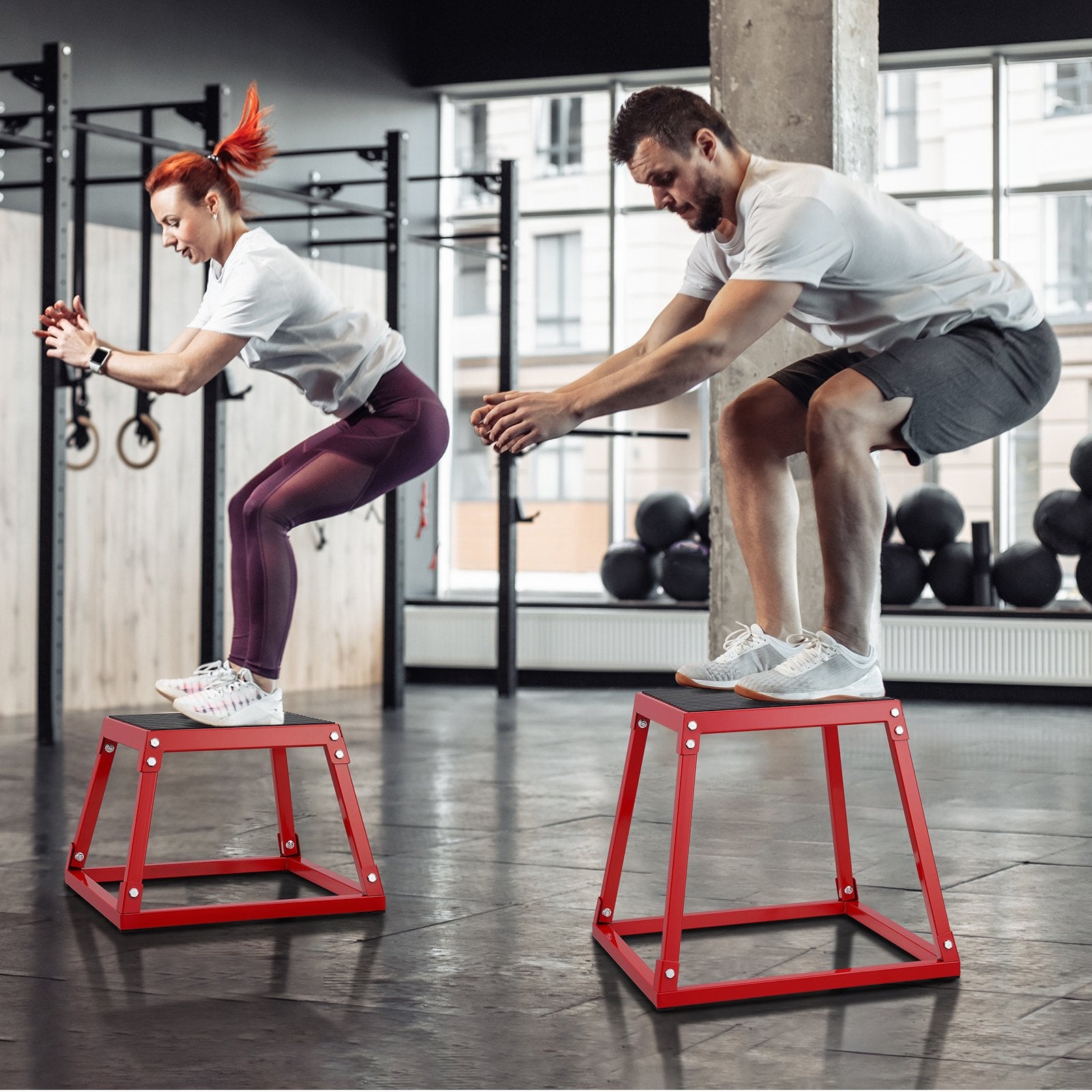 12" Steel Plyometric Jump Box for Home Gym