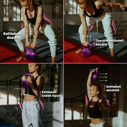 Kettlebell ergonomic handle for comfortable grip