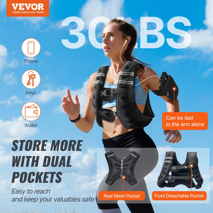 Weighted vest breathable neoprene construction