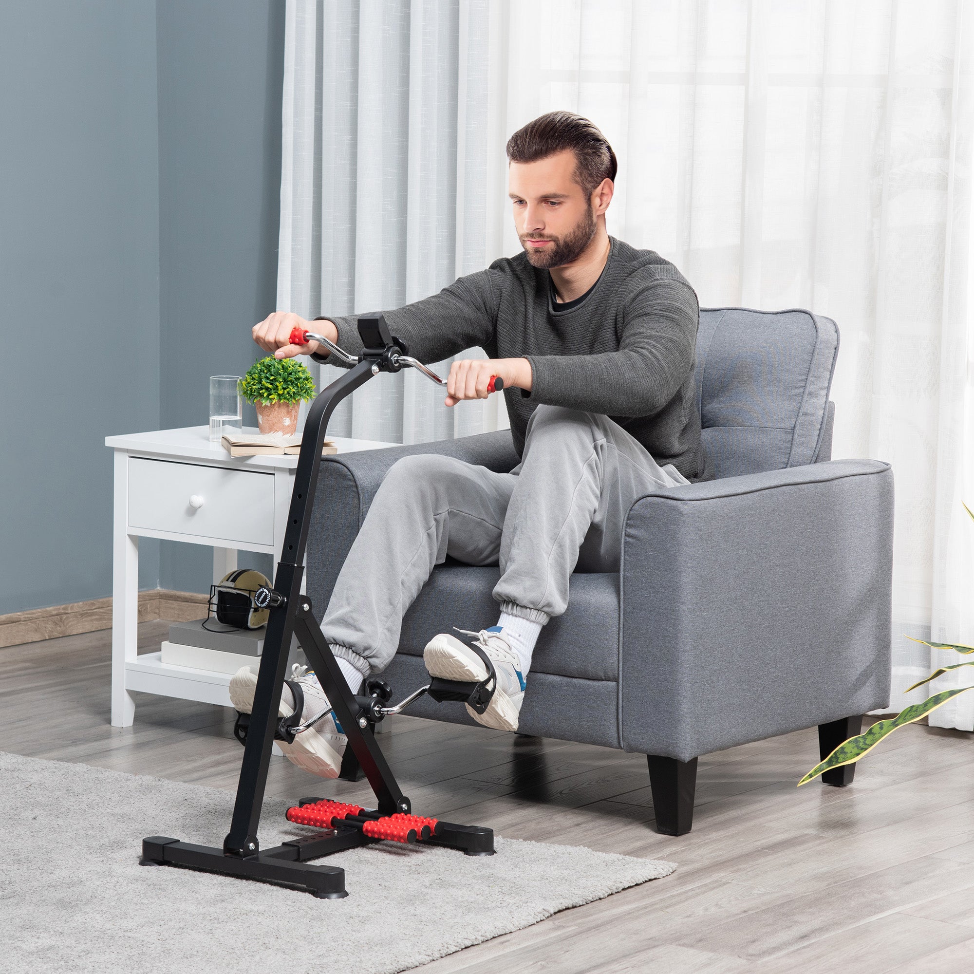 Pedal exerciser 264 lb capacity construction