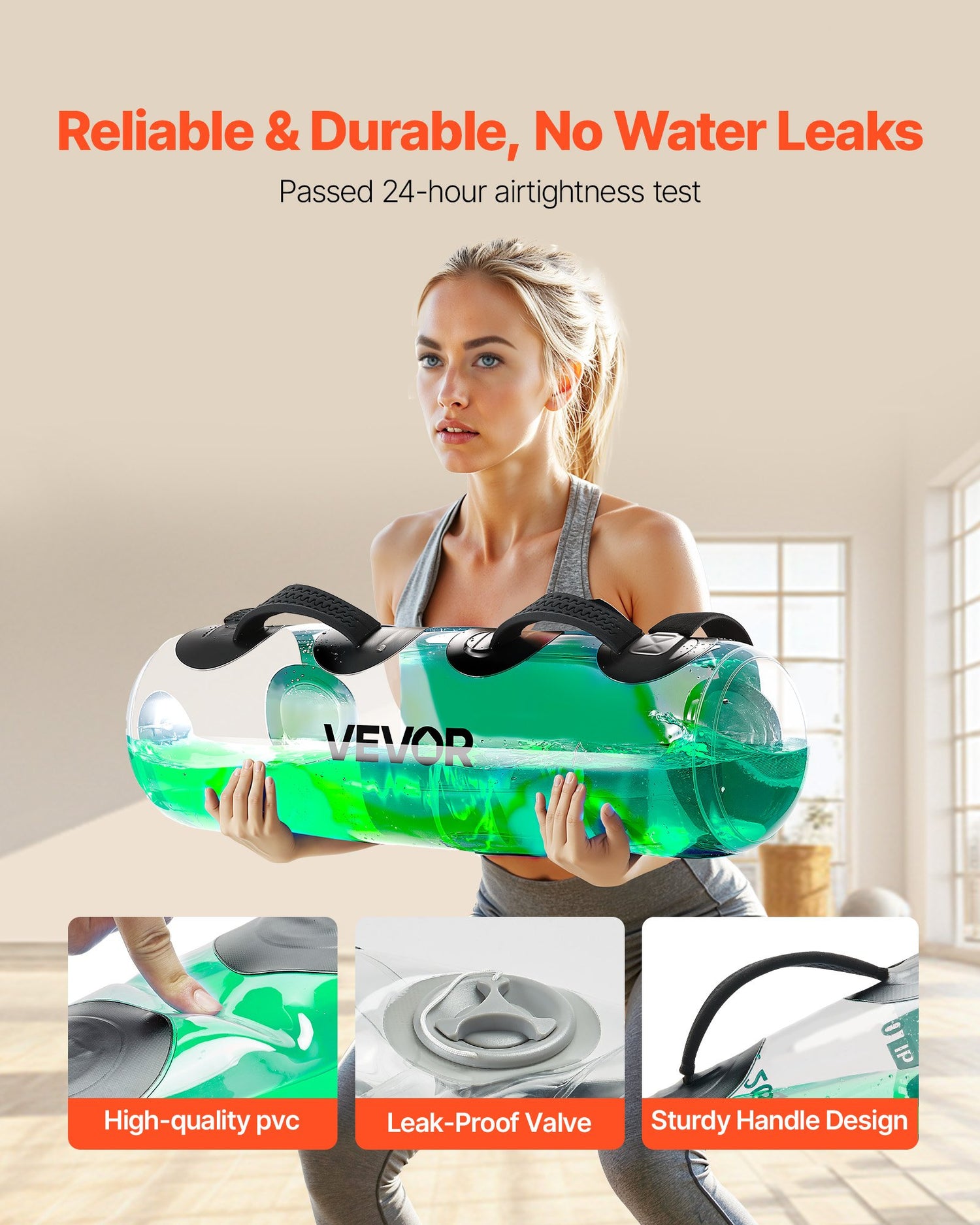 70 Lb Adjustable Water Aqua Bag for Home Gym