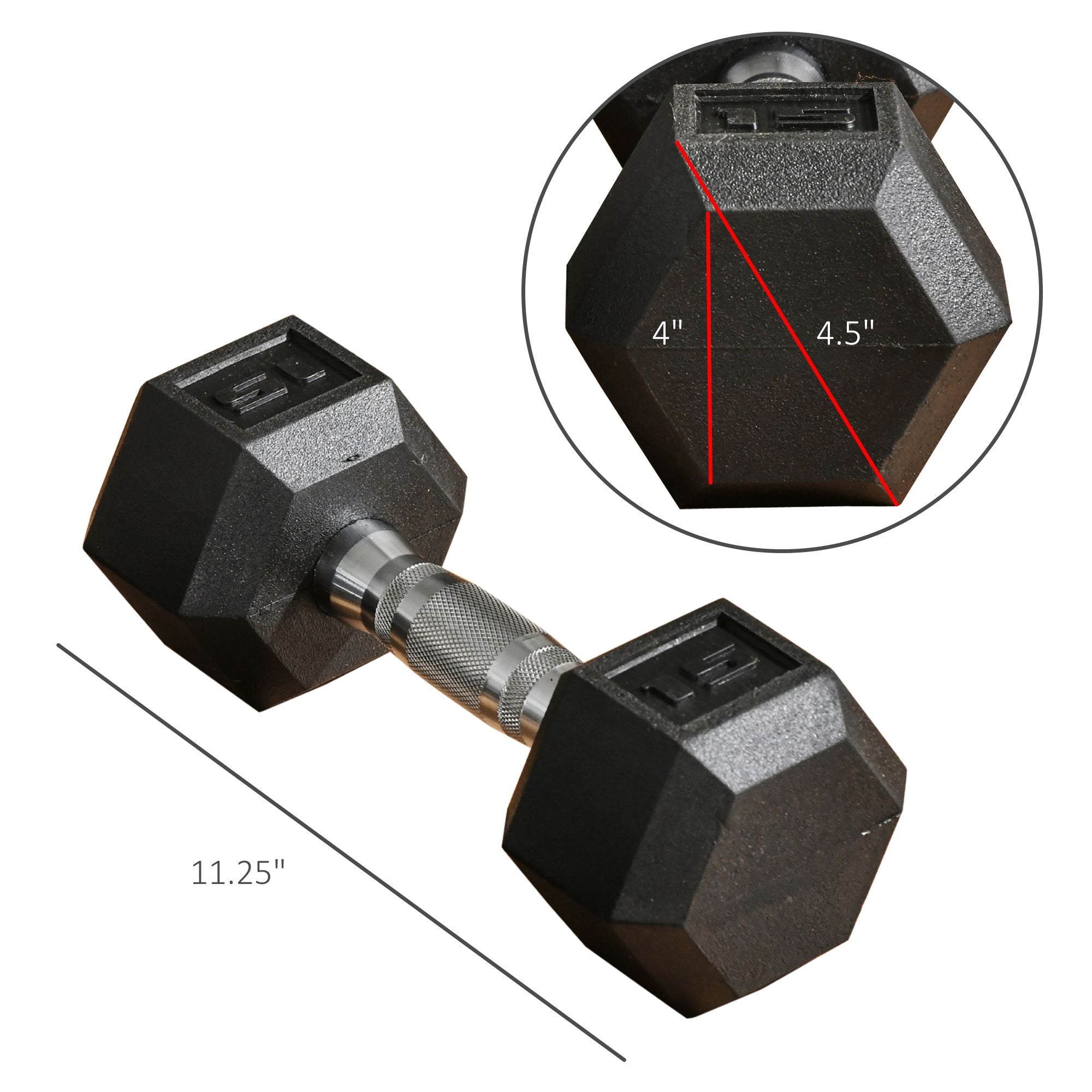 Hex dumbbell set 15 lbs home gym workout