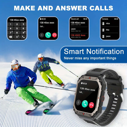 "Bluetooth calling smartwatch side view design and buttons