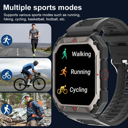 Bluetooth calling smartwatch fitness tracker step counter screen
