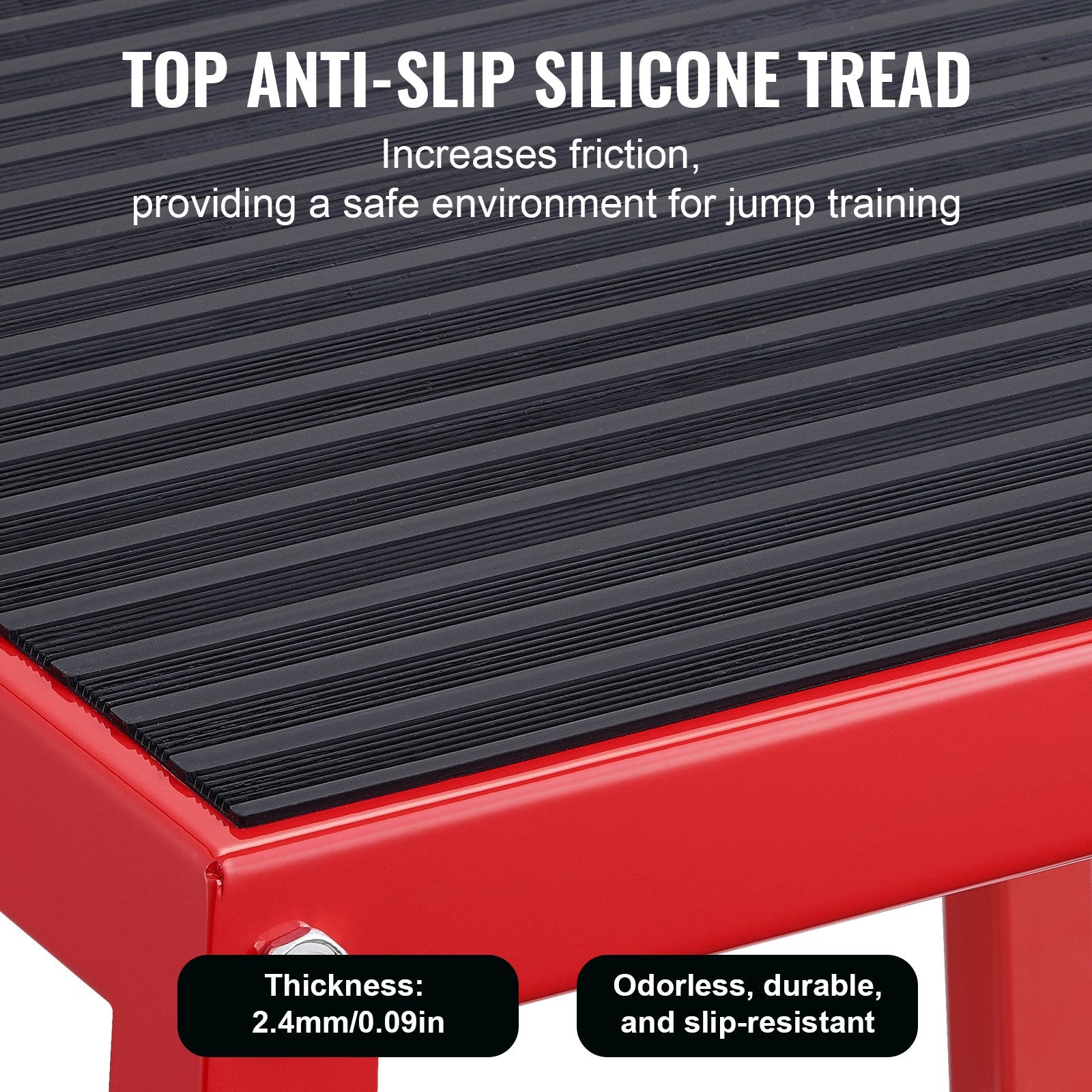 12" Steel Plyometric Jump Box for Home Gym