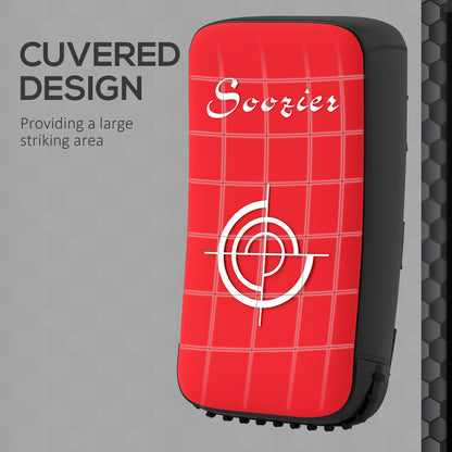 "Kick shield curved design for kickboxing training
