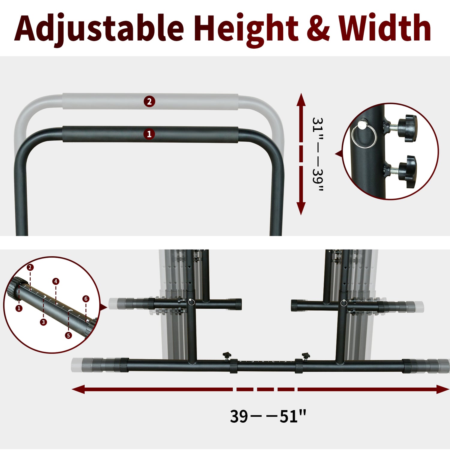 Power Tower Dip Station with Pull Up Bar - 550 Lb