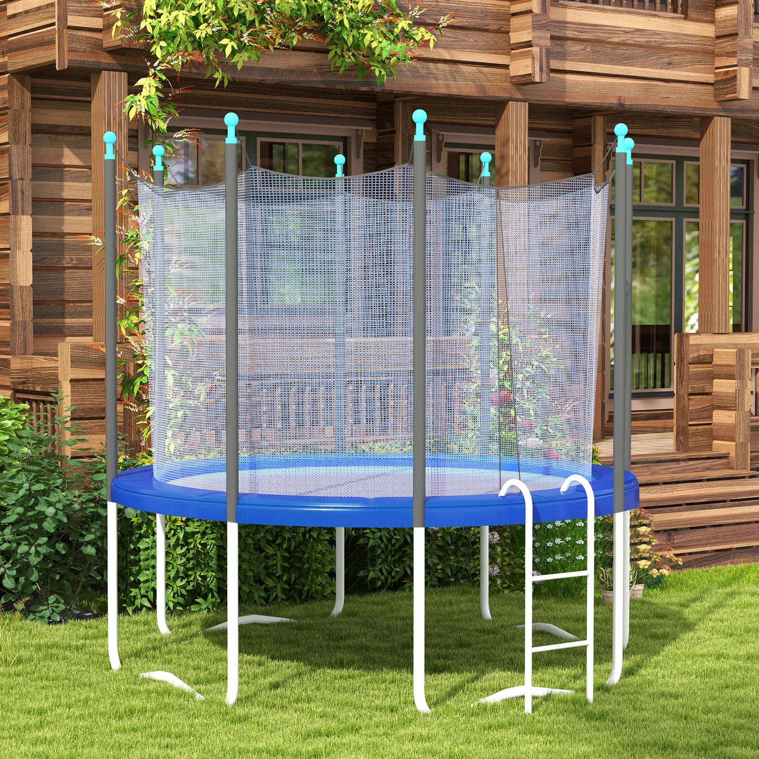 Trampoline pad thick foam cushioning detail