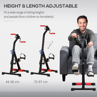 "Pedal exerciser handlebars for arm exercise