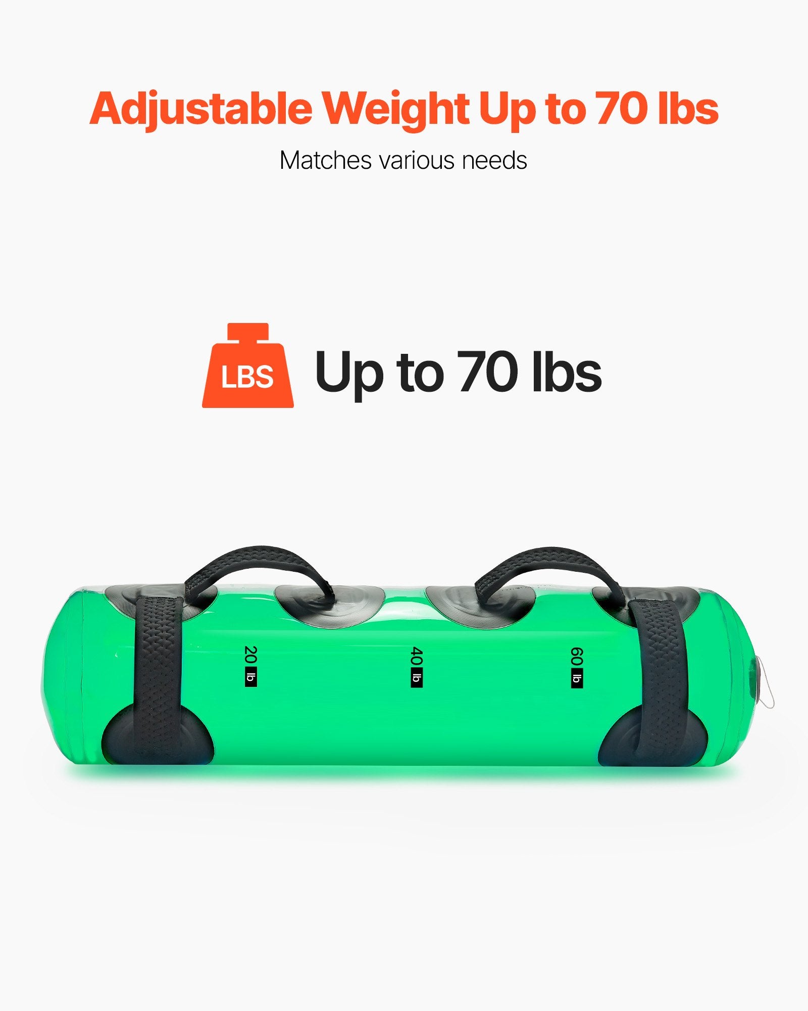 70 Lb Adjustable Water Aqua Bag for Home Gym