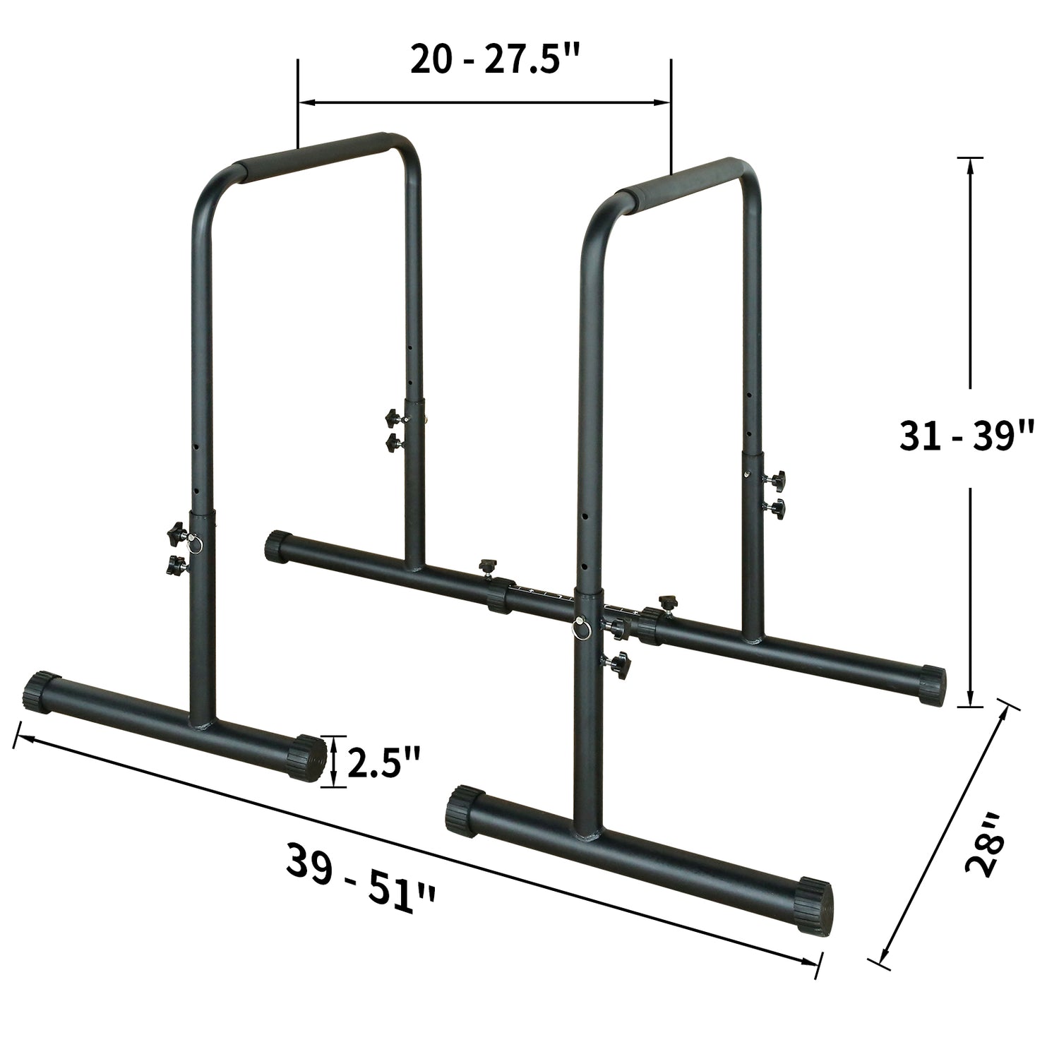 Power Tower Dip Station with Pull Up Bar - 550 Lb