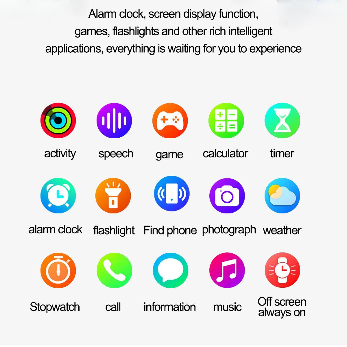 Smart Watch notifications for calls texts and apps